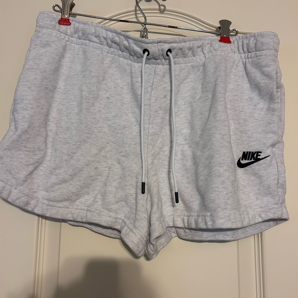 Nike Women's Light Gray Sweatshorts